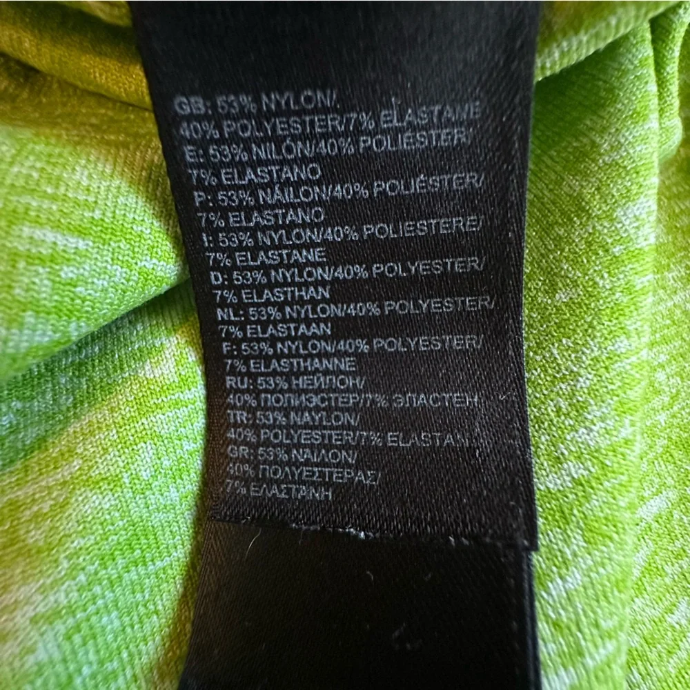The North Face Polo Men’s Medium Lime Green Stretchy‎ Nylon Blend Performance